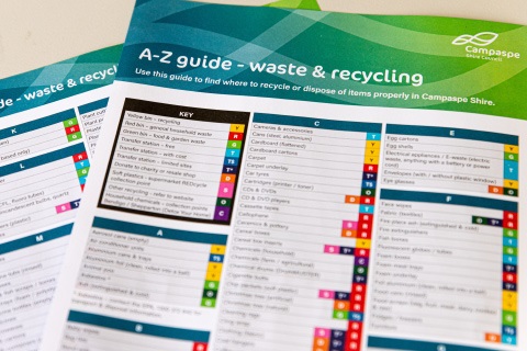 A-Z guide waste and recycling