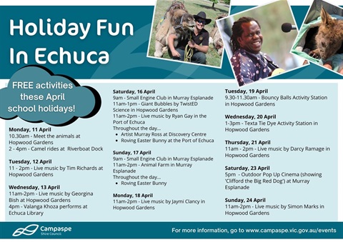 School Holidays - Echuca